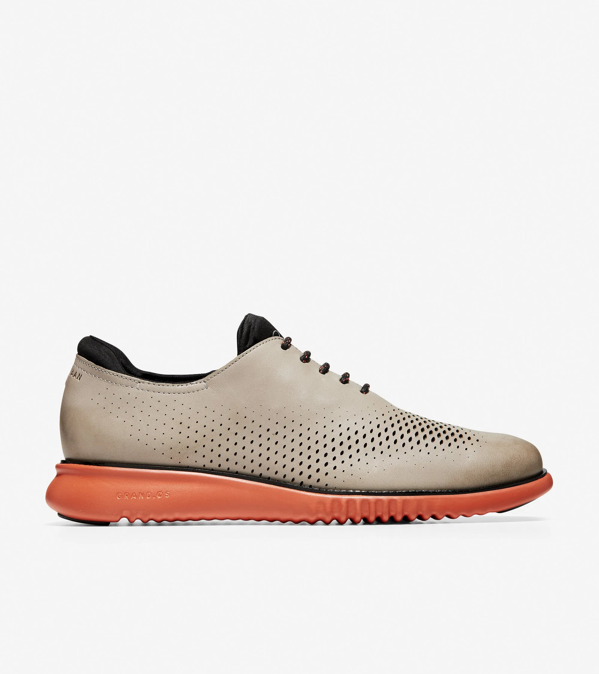 2.ZERØGRAND Lined Laser Wingtip Oxford