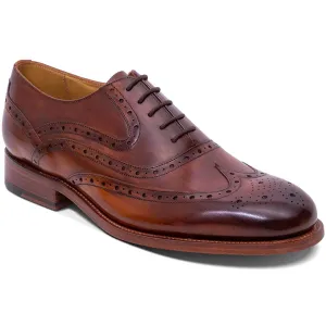 40% OFF BARKER Liffey Shoes - Mens Brogue - Hand Brushed Brown - Size: UK 10.5