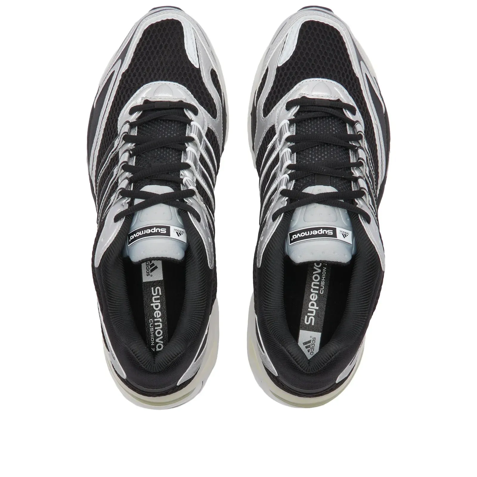 Adidas Supernova Cushion 7 sneakers, black/silver/white