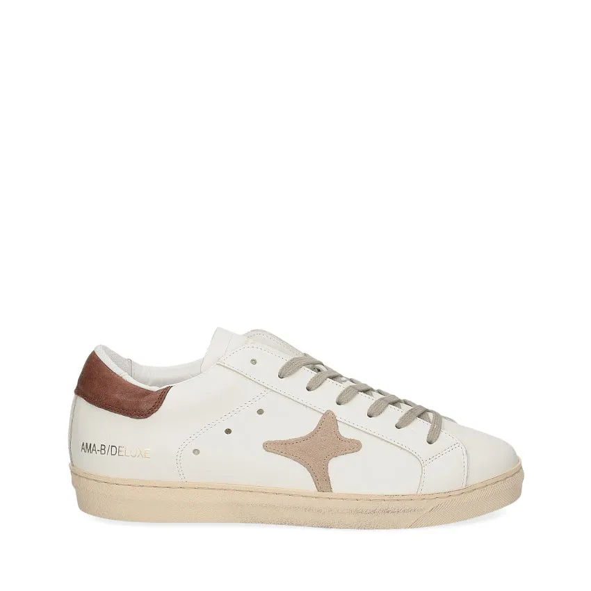 AMA BRAND SNEAKERS 2520 BIANCO-MARRONE