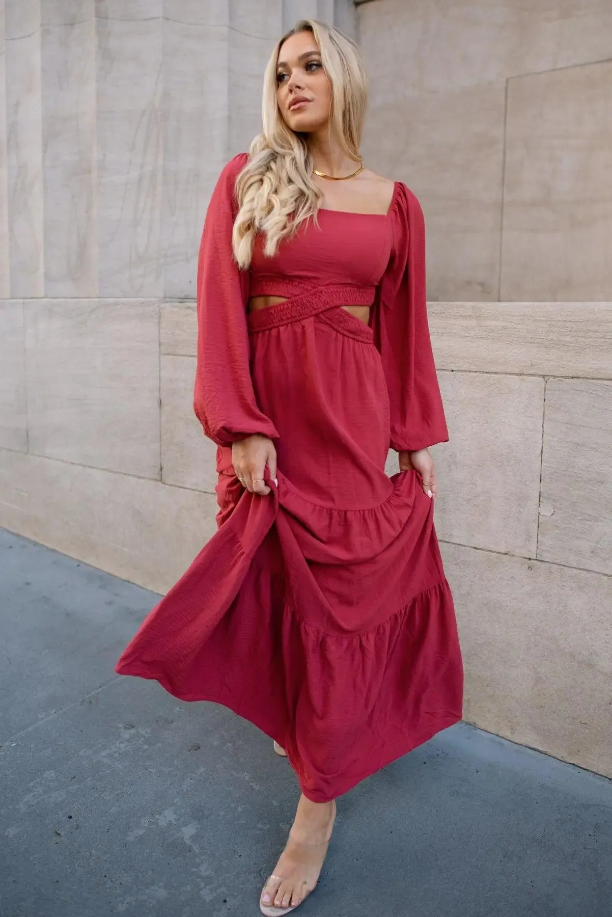 Amara Rose Cut Out Maxi Dress - Final Sale