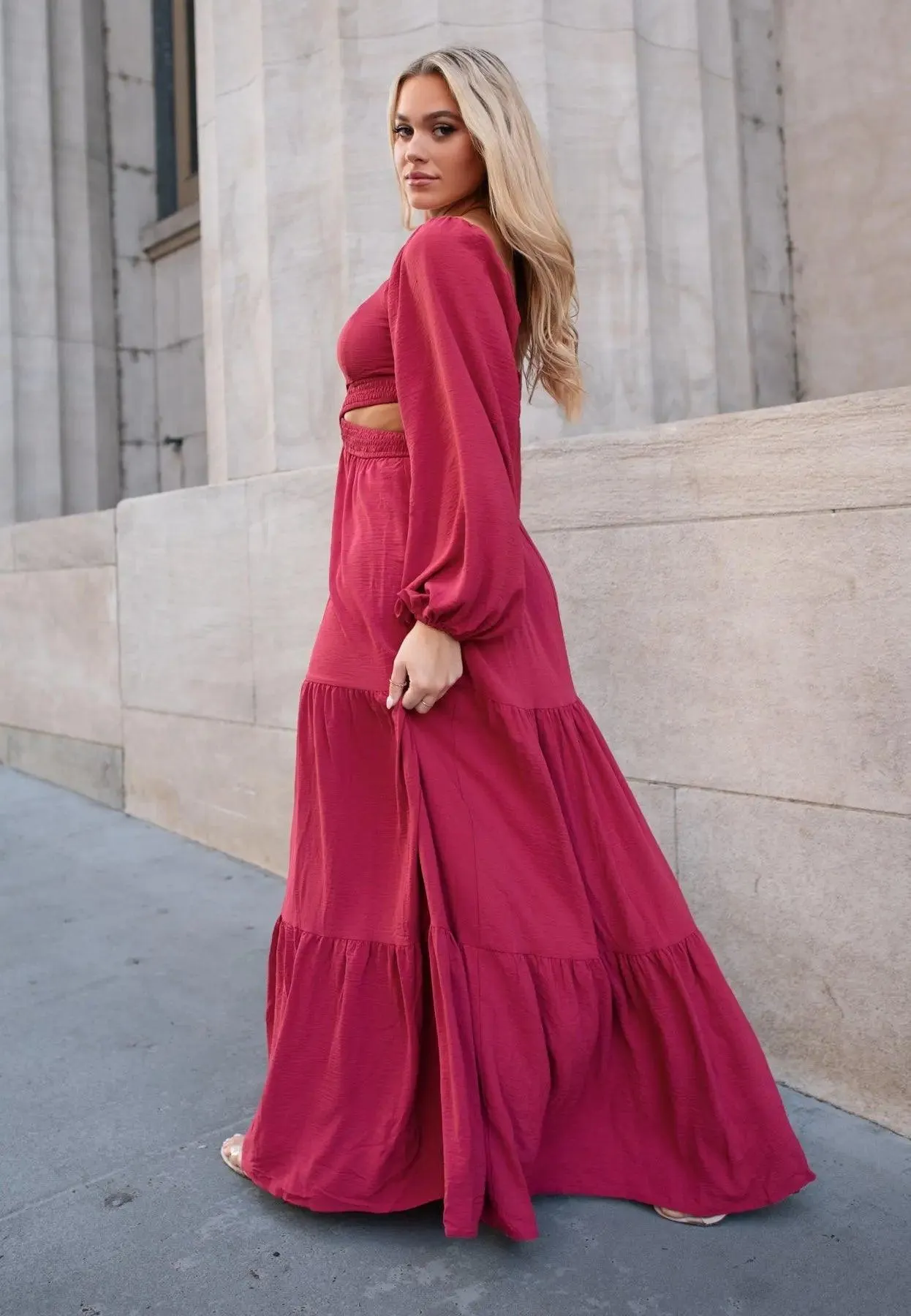 Amara Rose Cut Out Maxi Dress - Final Sale