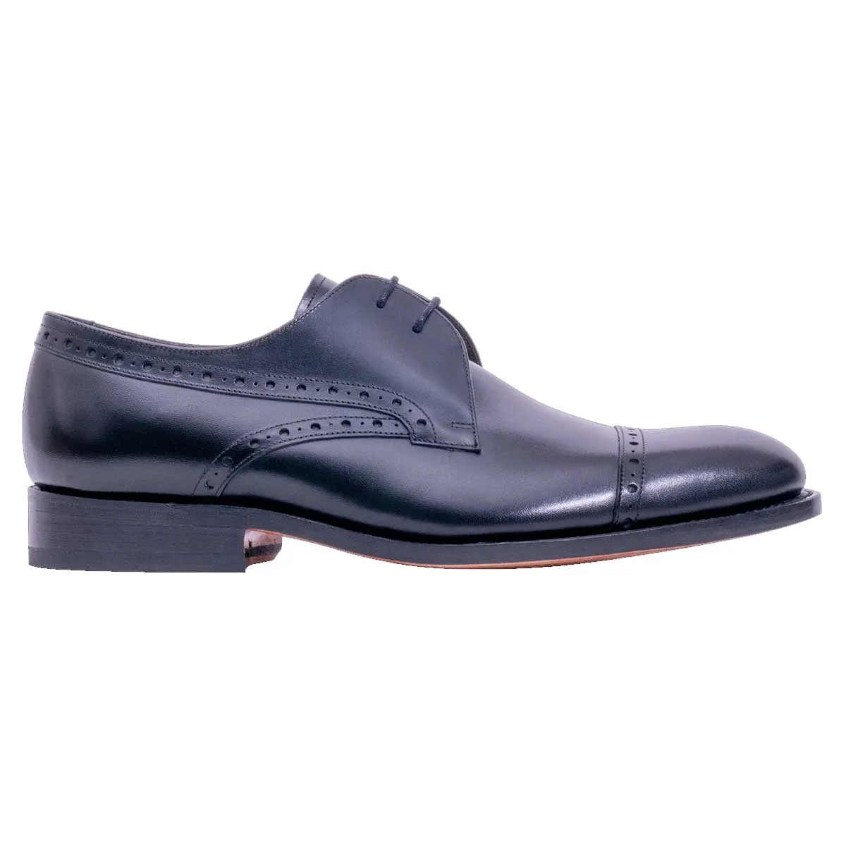 BARKER Wye Shoes - Mens Derby - Black Calf