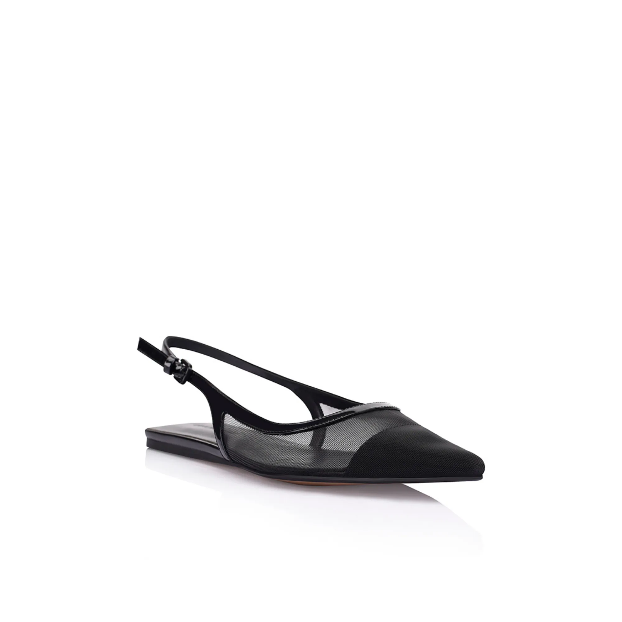 Belinda Flat Black Mesh