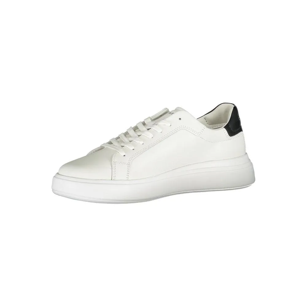 Calvin Klein Sleek White Sneakers with Contrast Accents