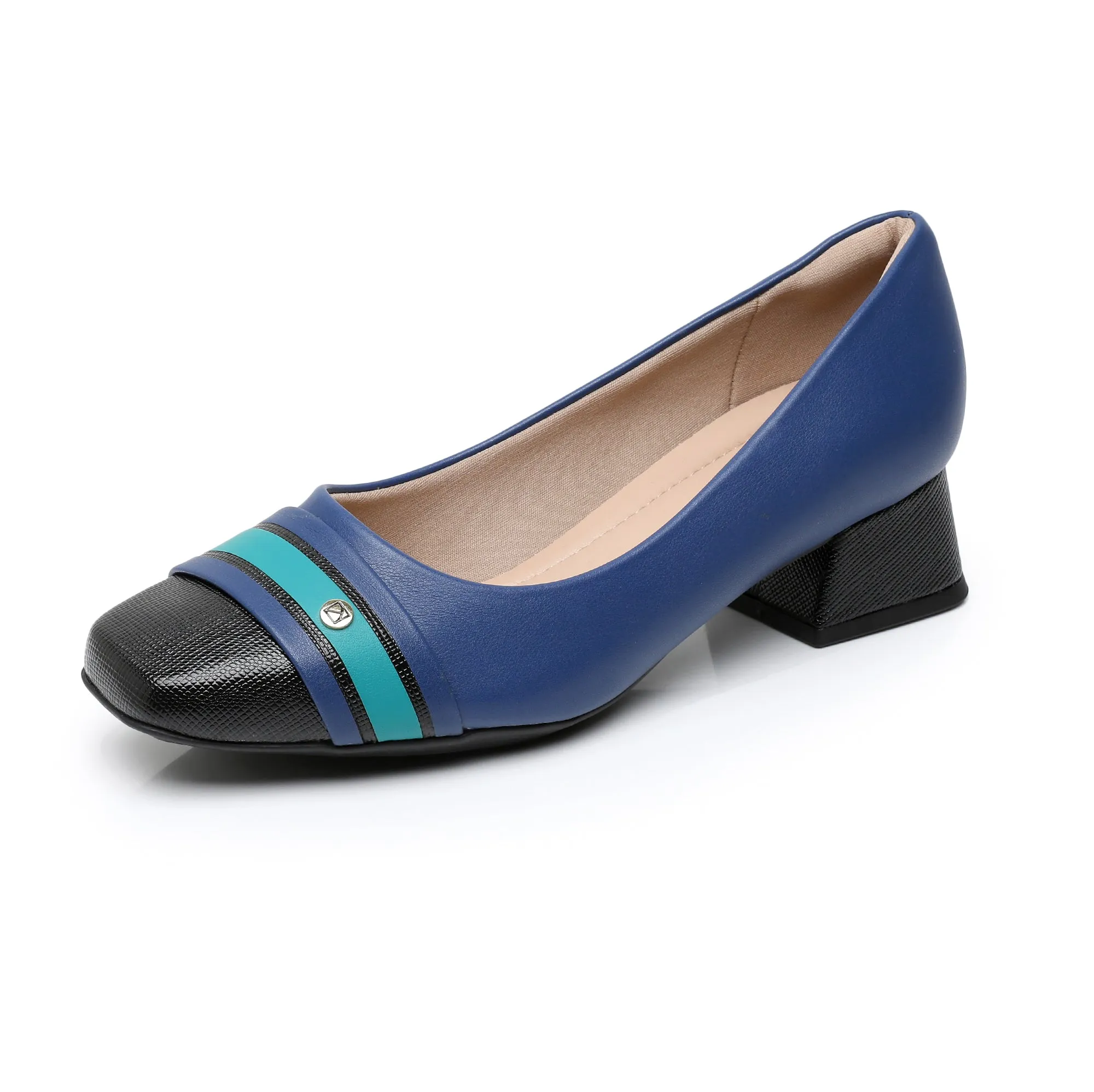 Cap Toe Pumps - Blue (160.056)