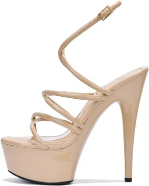 Elegant Cape Robbin Womens Lili Platform Stiletto High Heels - Chic and Sexy Design for Any Occasion