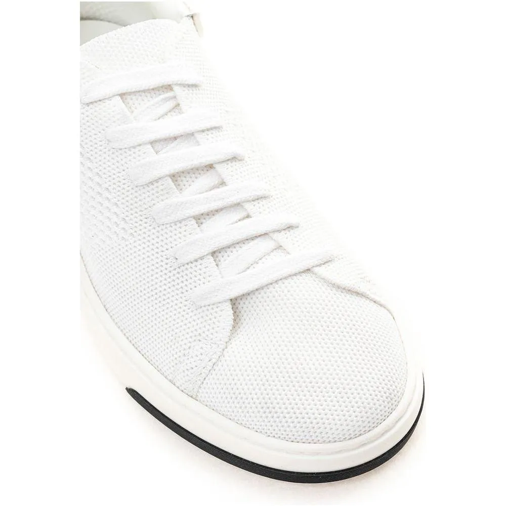 Casadei Elegant White Leather Sneakers