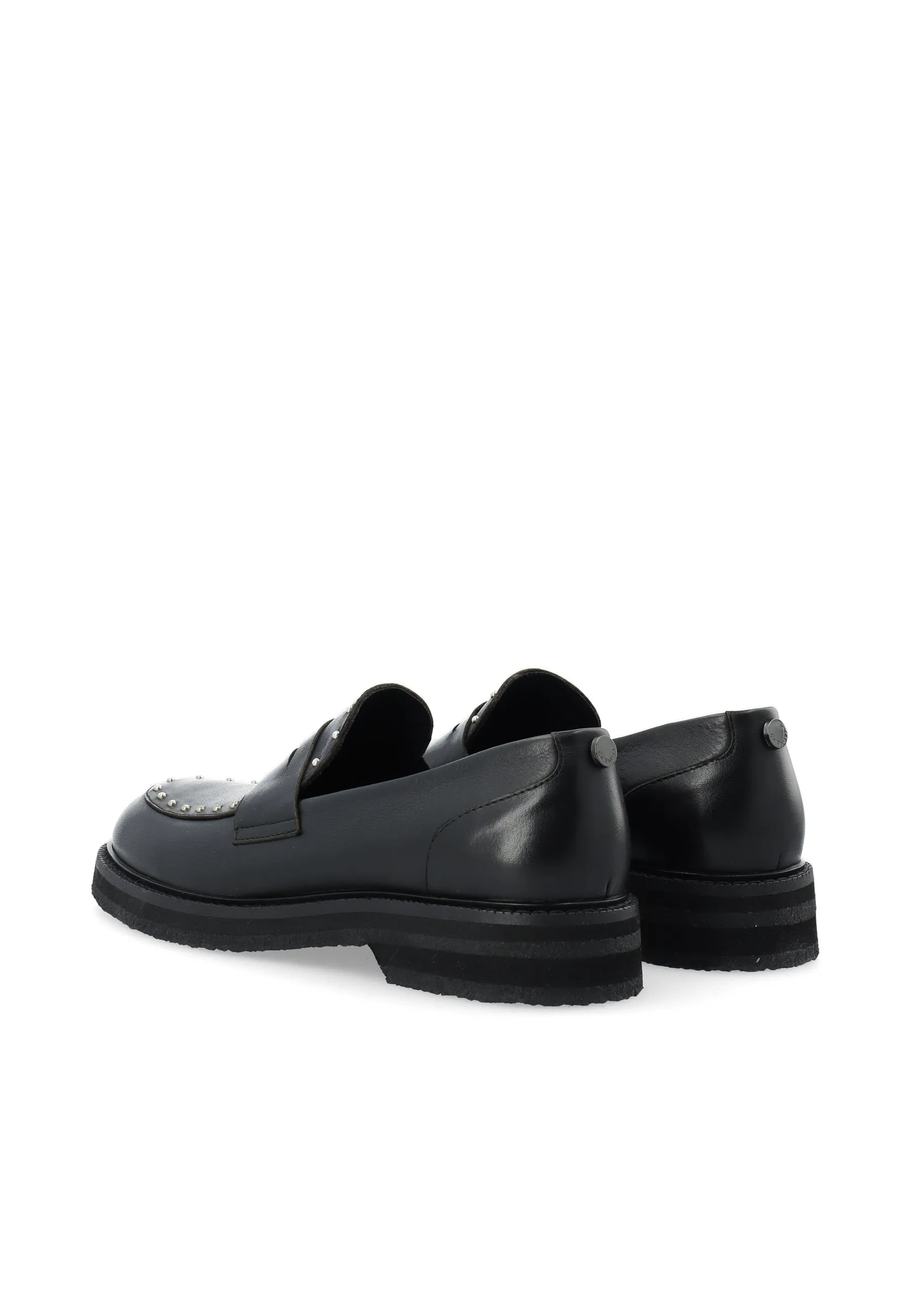 CASBETTY Loafer W. Rivets Leather