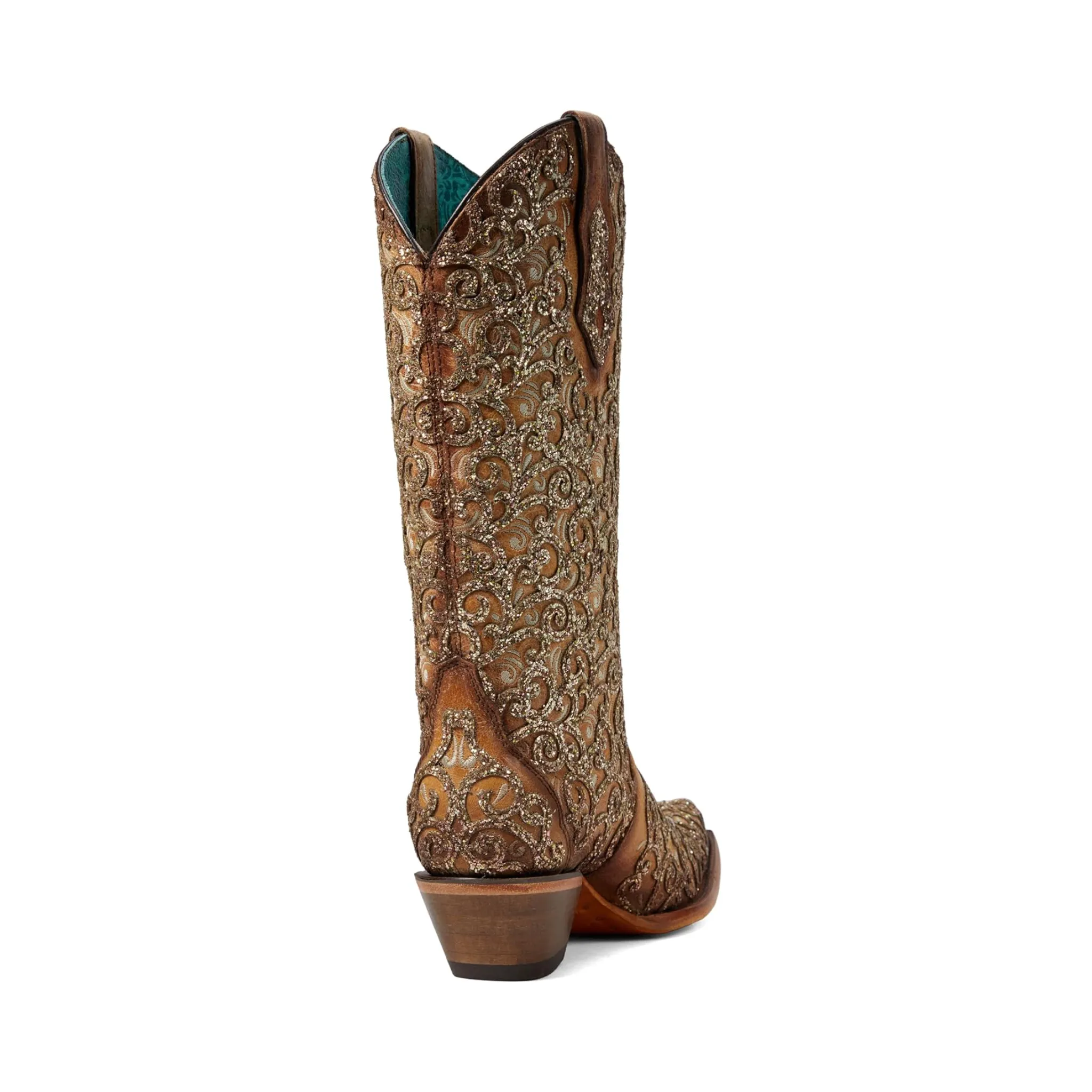 CORRAL WOMEN'S SADDLE GLITTER OVERLAY WESTERN BOOT - C4051