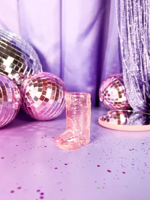 Cowboy Boot Shot Glass - Pink