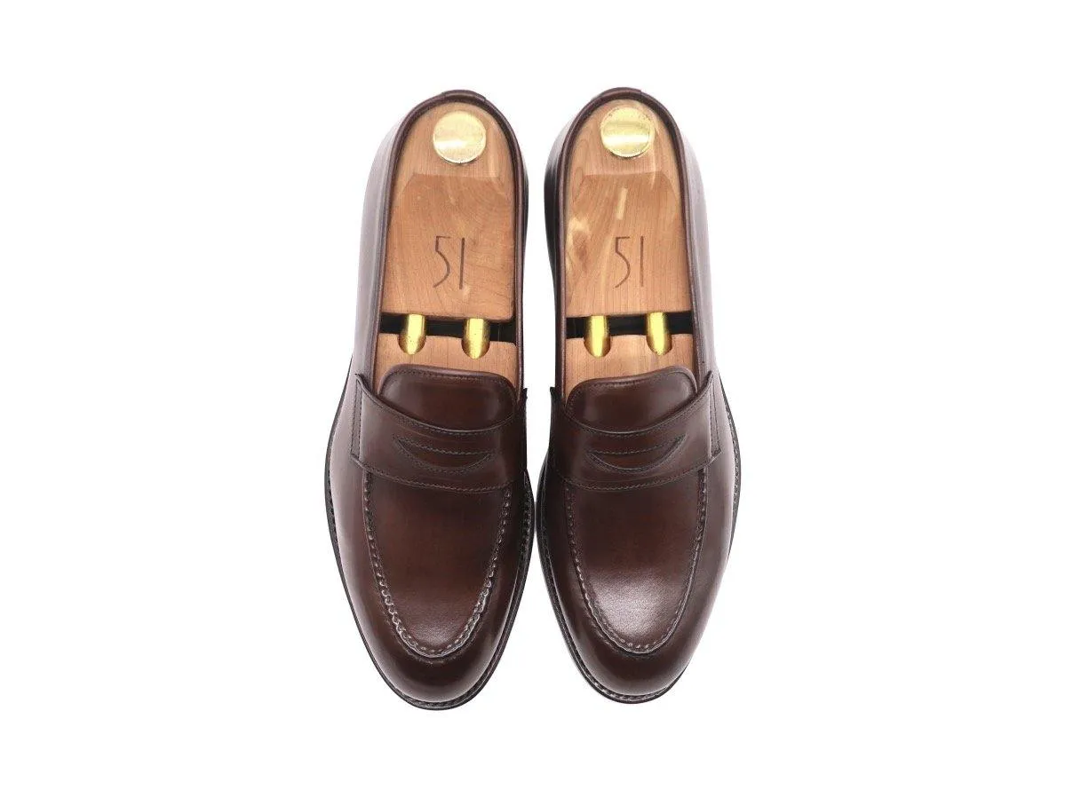 Dejon Men's Calf Leather Loafers - Dark Brown