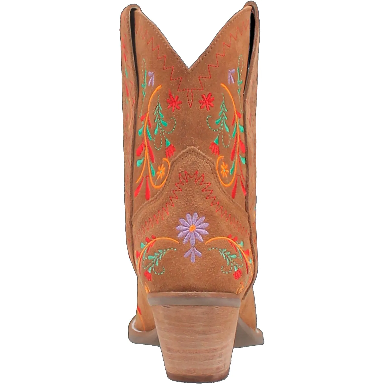 Dingo Womens Sugar Bugie Bootie Camel Suede Cowboy Boots