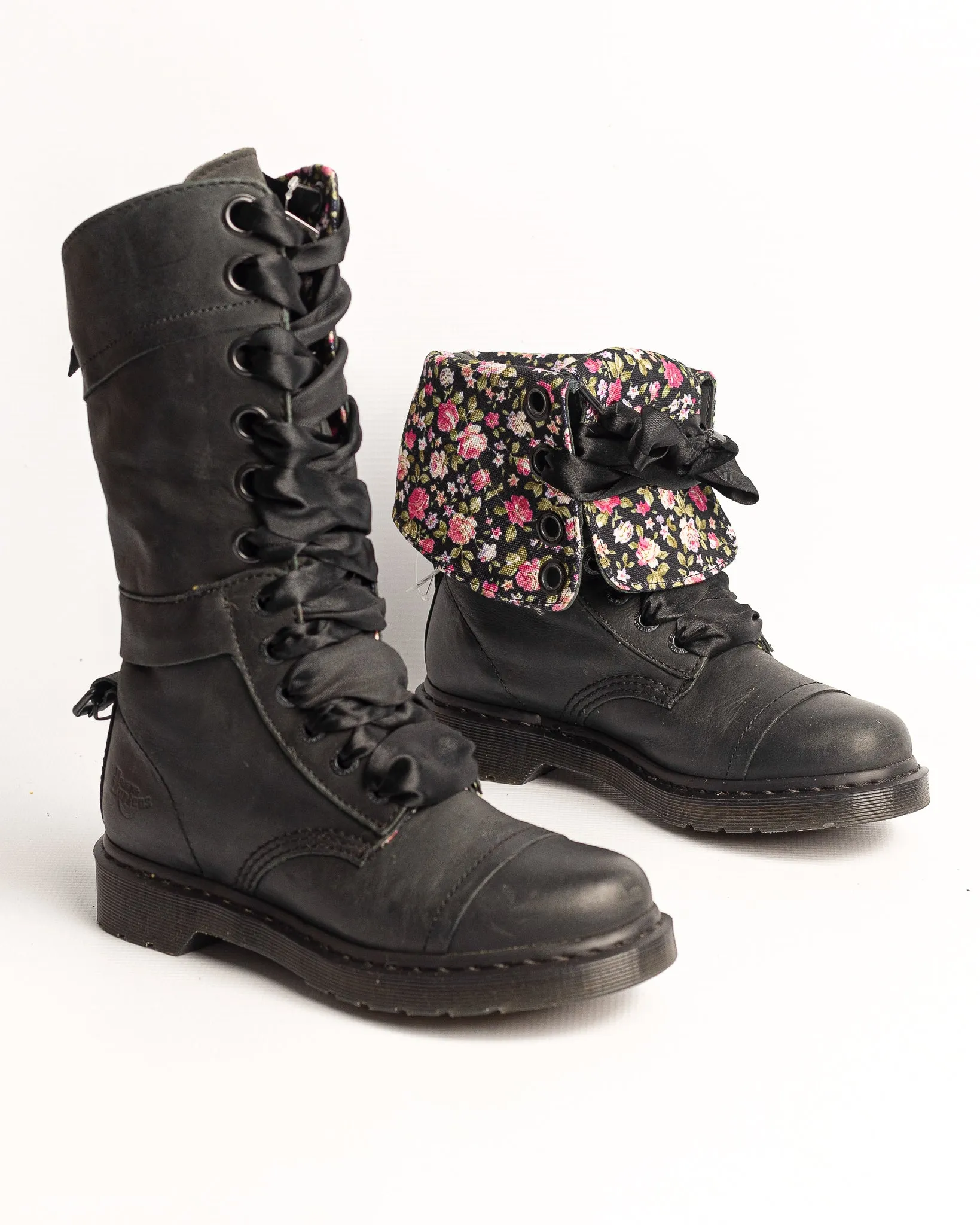 DR. MARTENS TRIUMPH BLACK MIRAGE FLORAL