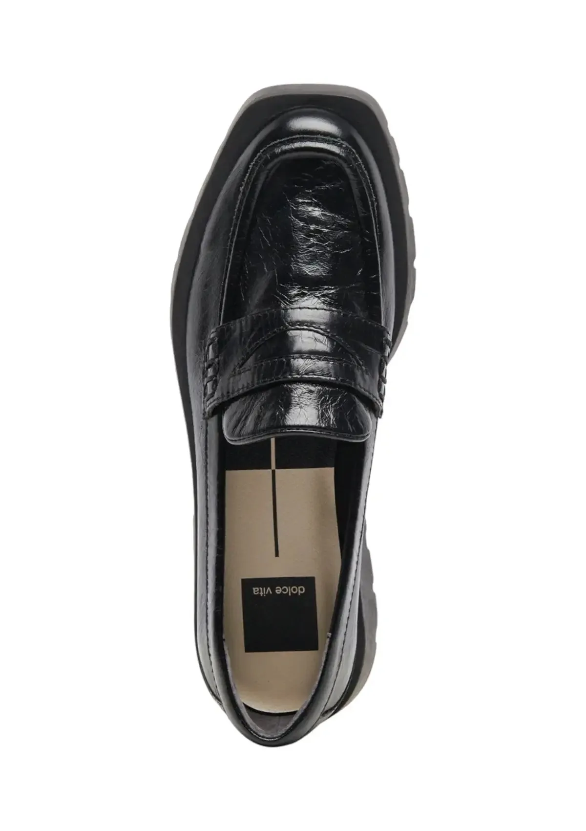 Elias Onyx Crinkle Patent Loafer