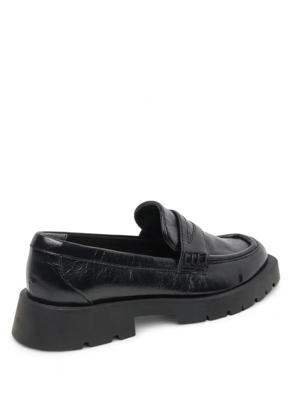 Elias Onyx Crinkle Patent Loafer