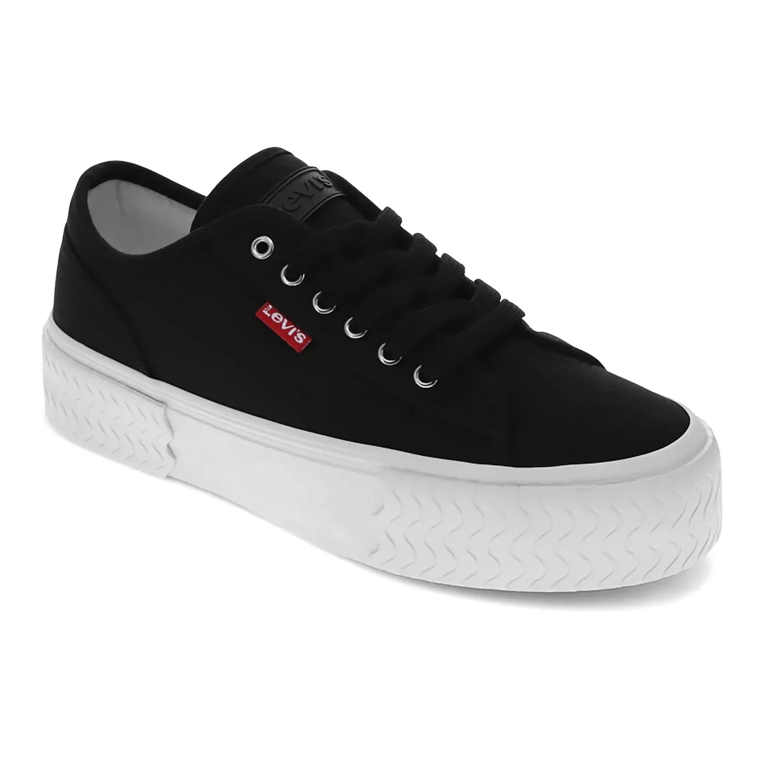 Levi's Modern Women's Levi's Stacked Low Top Sneakers, Black