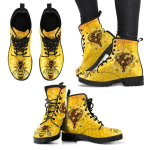 LOVE HONEYCOMB BEE BOOTS - FREE SHIPPING WORLDWIDE