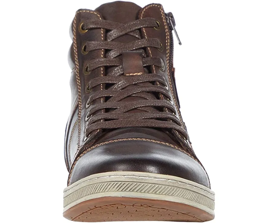 Lucas Hi Propet Sneaker, Coffee Polished Wax Nubuck