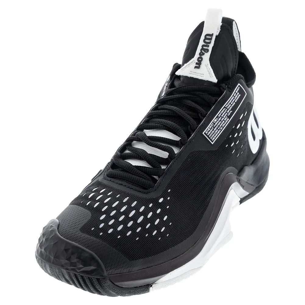 Mens Rush Pro Tour Mid Tennis Shoes Black and White