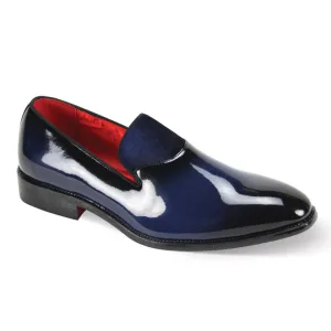 Navy Patent Fashion Loafer