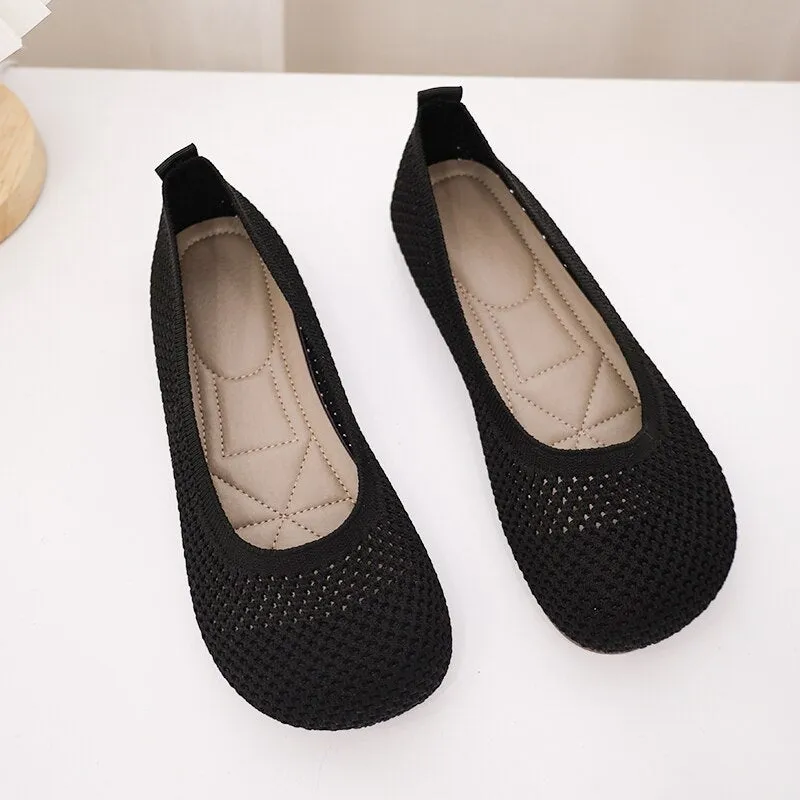 Owlkay Weaving Breathable Loafers  Comfortable Walking Casual Flats Shoes WF10