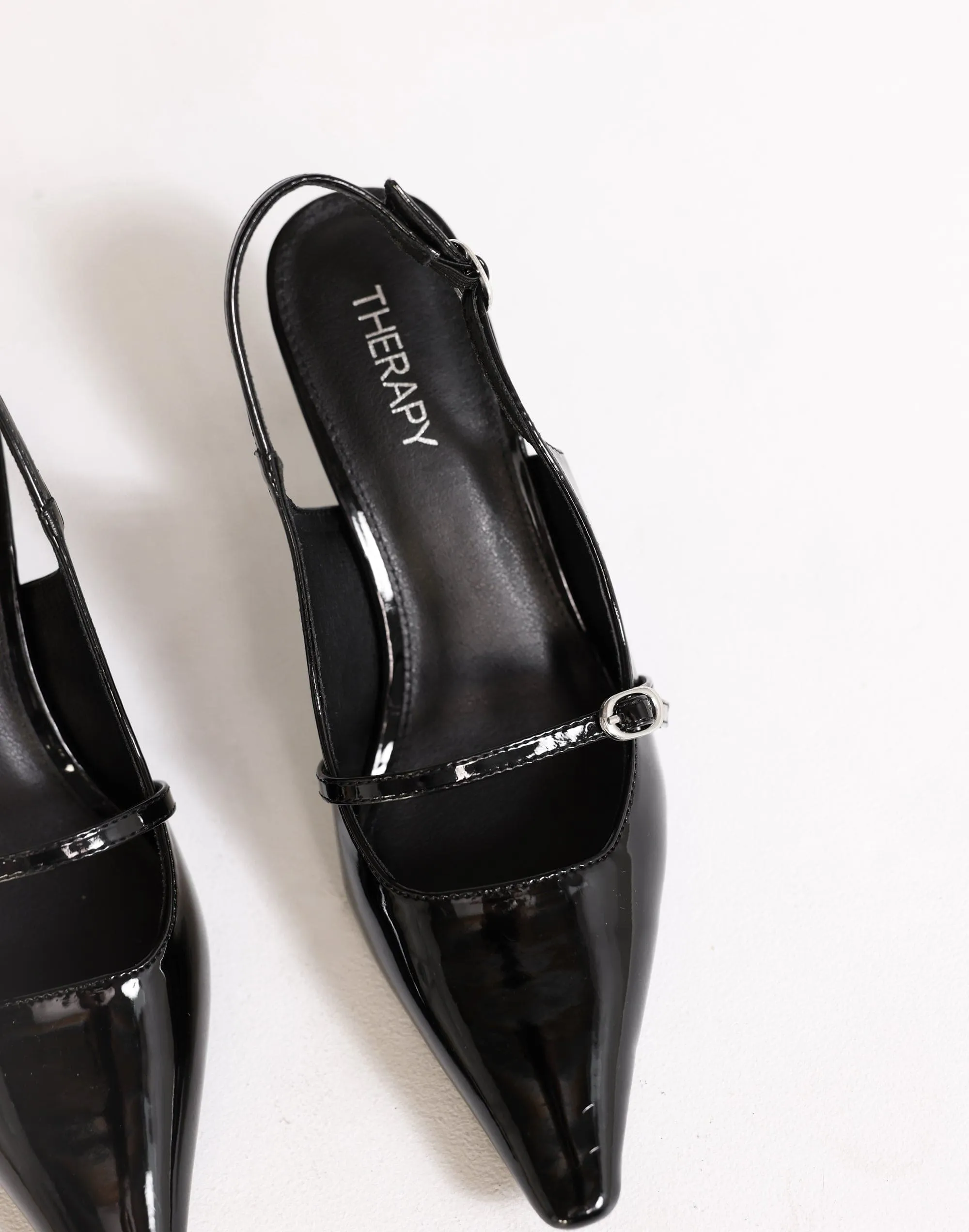 Parlour Heels (Black Patent) - By Therapy