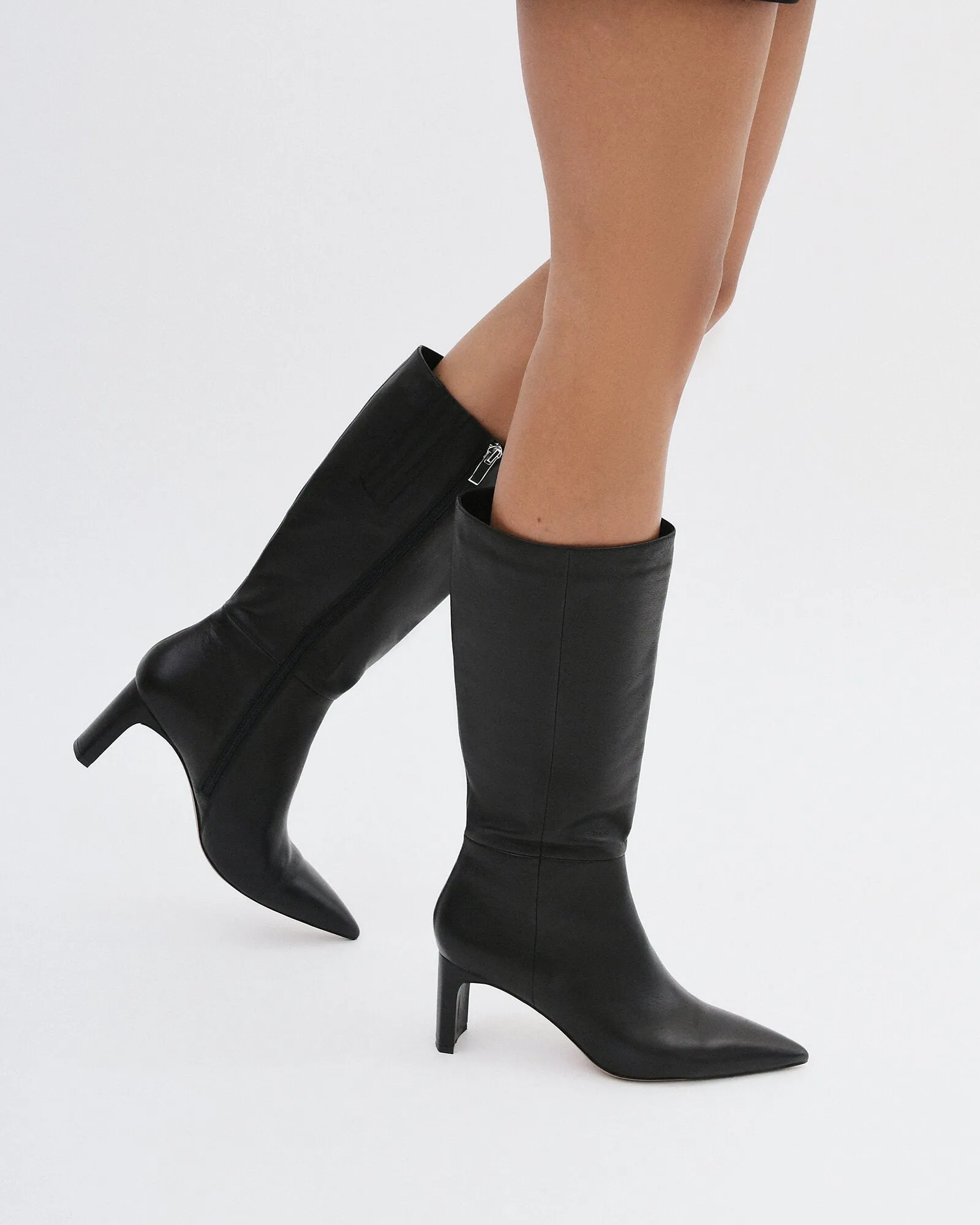 PIXIE CALF BOOTS BLACK LEATHER