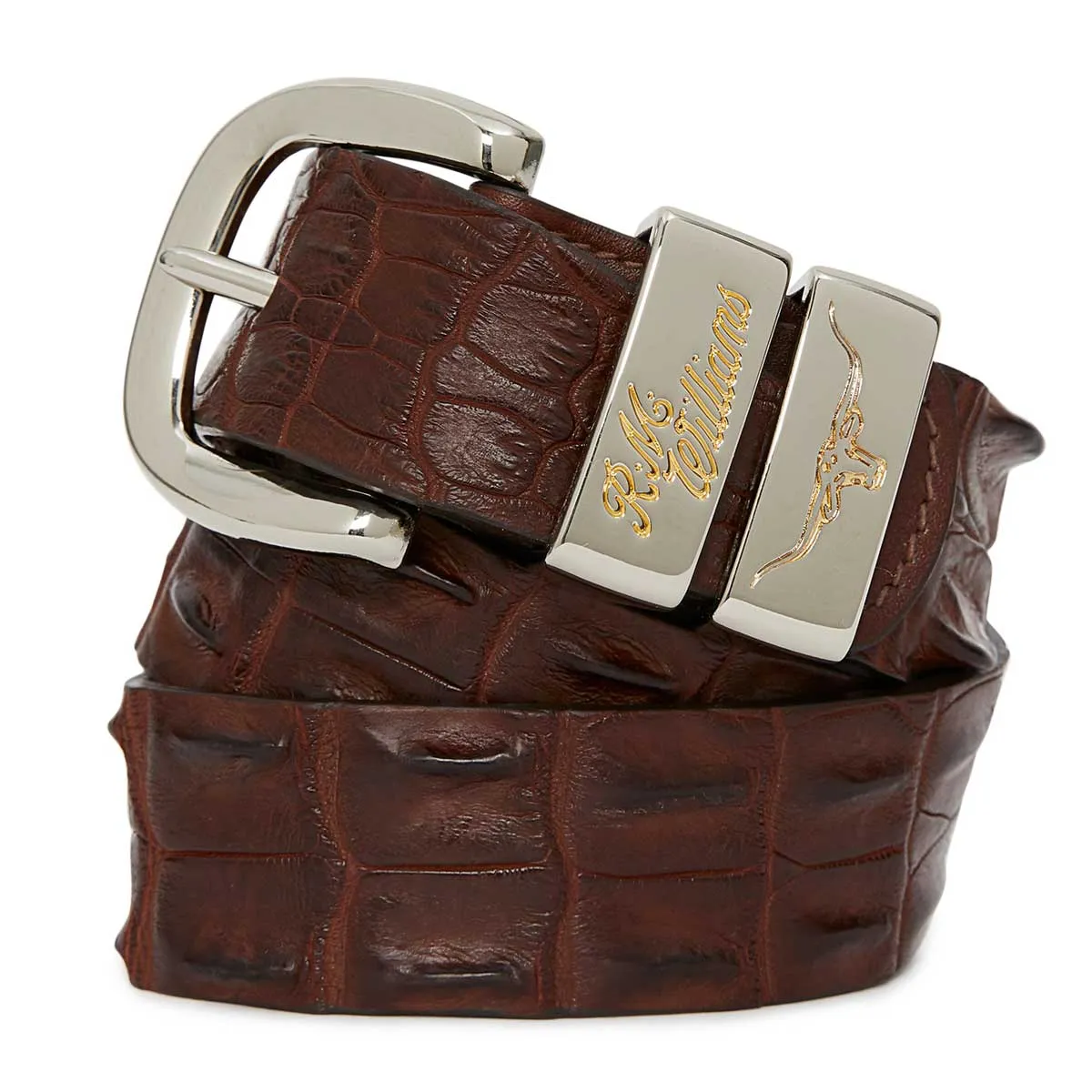 RM WILLIAMS Saltwater Crocodile Belt - Men's 1.5" - Tan