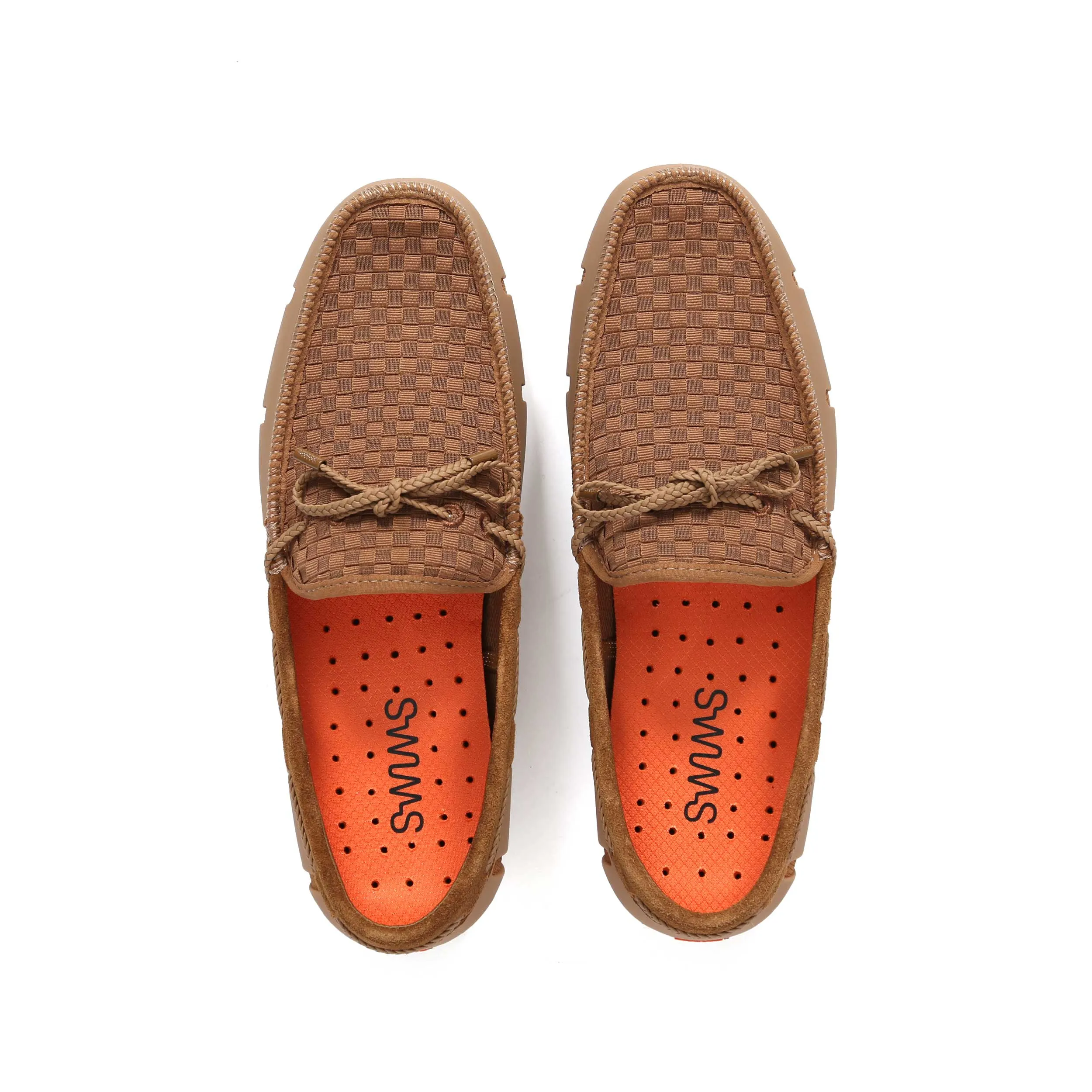 Swims Woven Driver Shoe in Nut