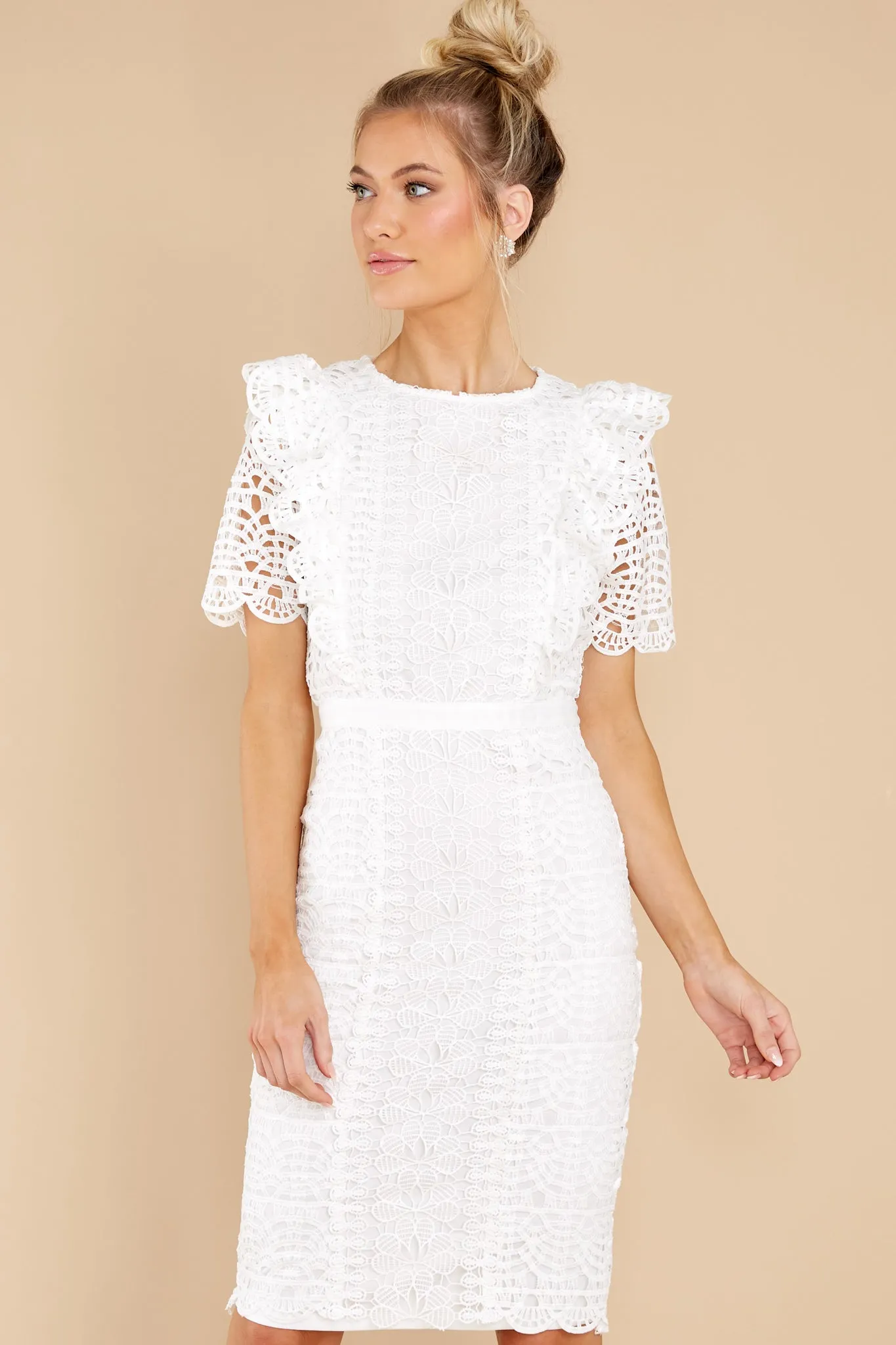 Timeless Combinations White Eyelet Dress