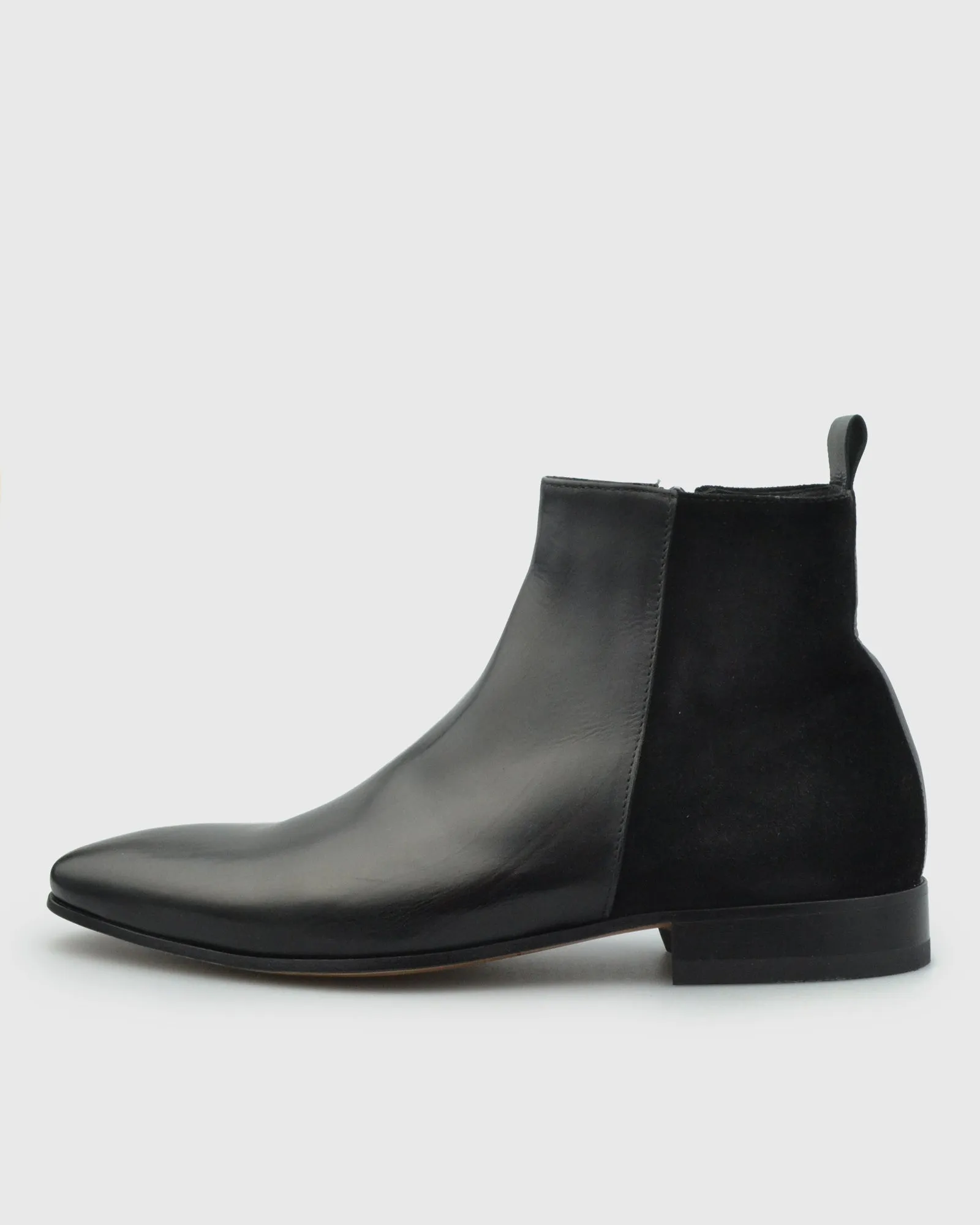 VINCENT & FRANKS VFS24-SUE BLACK ZIP BOOT