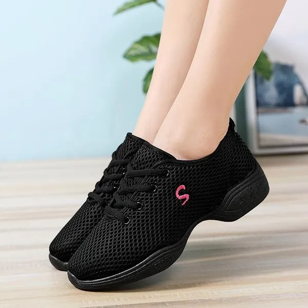 Women's Cloth Sneakers Modern Jazz Sneakers Dance Shoes