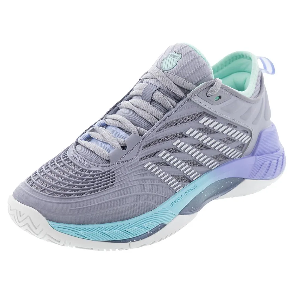 Women`s Hypercourt Supreme 2 Tennis Shoes Lilac Gray and Nimbus Cloud